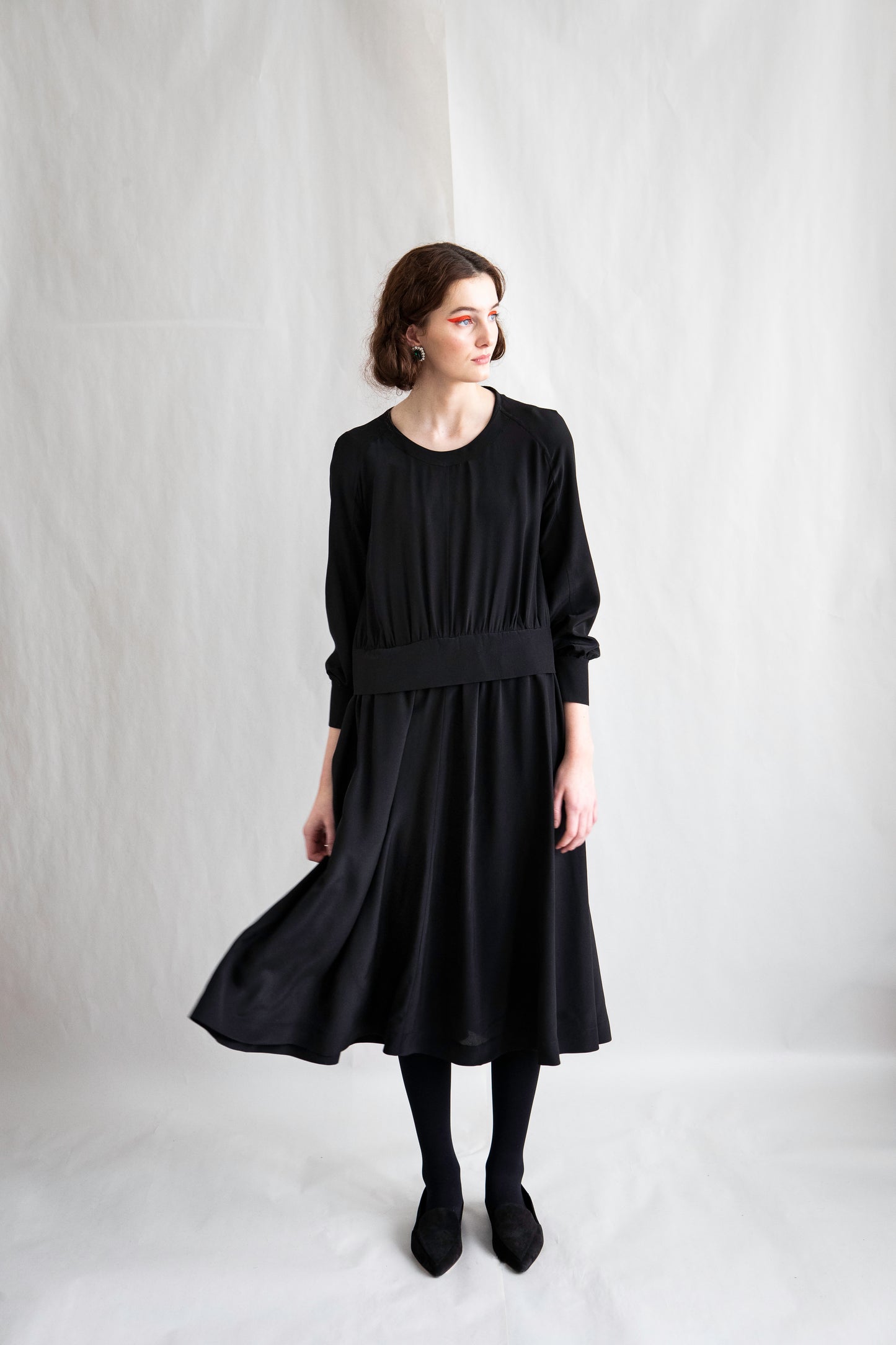 James Bush Silk Sweater Dress